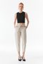High Waist Elastic Waist Trousers - 2