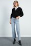 Hair Braid Patterned Shirt Collar Knitwear Sweater - 5