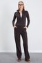 Çimalı Zippered High Collar Palazzo 2-Piece Set