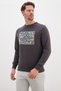 3 Thread Floral Maze Printed Crew Neck Sweatshirt - 4
