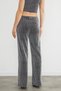 Elastic Belt with Stones and Glitter Palazzo Pants - 7