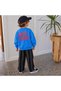 Text Printed Boy's Suit - 2