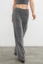 Elastic Belt with Stones and Glitter Palazzo Pants - 4