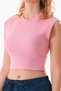 Corded Crew Neck Crop T-Shirt - 7