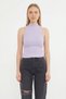 Ribbed Stand Collar Bodysuit - 2