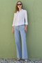 High Waist Jeans with Stones - 2