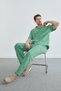 Elastic Waist Muslin Fabric Trousers - 7