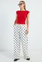 Polka Dot Tie-Waist Trousers - 3