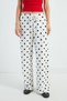 Polka Dot Tie-Waist Trousers - 6