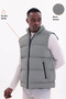 Men's Nova Fabric Puffer Vest with Lightweight Filling, Zippered Pocket, Water-Repellent, Relaxed Fit