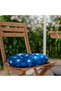 KLÖSAN Chair cushion, outdoor - dark blue 35 cm - 4