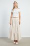 Striped Layered Maxi Skirt