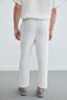 Elastic Waist Muslin Fabric Trousers - 7