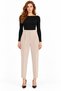 Stone Pleated Carrot Cut Belt Detailed Trousers