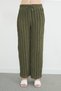 Elastic Waist Crepe Fabric Pocket Trousers - 6
