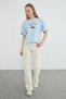 Cherry Printed Crew Neck Casual T-Shirt - 3