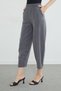 Elastic Waist Ribbed Stitched Shalwar Trousers - 7