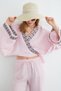 Tied Kimono with Embroidered Collar and Sleeves - 3
