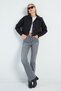 Pleated Double-Breasted Collar Cropped Trench Coat - 3
