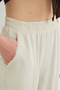 Elastic Waist Ribbed Stitched Shalwar Trousers - 5