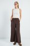 Elastic Waist Lace-Up Trousers