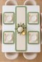 4-Person Ruffled Runner Set – 4 Square Placemats, 5-Piece Stylish Table Set