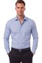 Male Baby Blue Slim Fit Long Sleeve Cufflinks Shirt 2209615 - 3