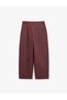 Pleated Barrel Pants with Pockets and Loose Fit - 6