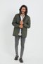 Sports Men's Khaki Fleece Inside Water and Windproof Hooded Coat & Coat & Parka - 4