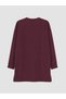 Seray New Season Mürdüm Soft Touch Women's Sweatshirt Tunic - 3