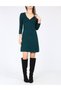 Rochie scurta, Verde - 4