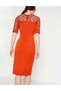 Rochie medie, Rosu - 4