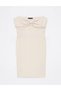 Rochie scurta, Crem - 5