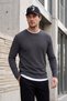 Cotton Crew Neck Regular Fit Basic Sweat Men's Sweat 5905073