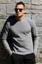 Cotton Crew Neck Regular Fit Basic Sweat Men's Sweat 5905073 - 3