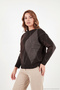 Oversize Fit Crew Neck Argyle Patterned Sweater Women's Sweater 4615578 - 3
