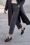Women's Loafer Genuine Leather Buckle Moccasin Casual Shoes Nador Black - 2