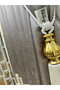 Nivemeshome Inci V-5431 1/3 Close Pleat Gray Background Curtain Apm - 6
