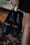 Women's Loafer Moccasin Casual Buckle Daily Shoes Tonyas Black - 7