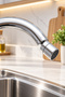 Chrome Mix Swan Spout Kitchen Sink Faucet with Playable Aerator - 2