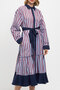 Striped Belted Dress - 5