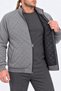 Large Size Zippered Cardigan Diamond 23281 ANTHRACITE MELANGE - 2