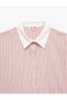 Relaxed Fit Long-Sleeve Classic-Collar Poplin Striped Shirt - 5