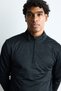 Slim Fit High Collar Quick Drying Breathable Stretch Fabric Zipper Sports Long Sleeve Body E9358Ax2 - 5