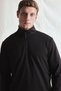 Warm Standard Fit Stand Collar Half Zipper Fleece Sportsman Sweatshirt F2302Ax25Wn - 3