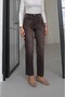 Brown Washed Short Cut Bell Bottom Jeans - 2