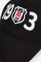 Beşiktaş 1903 Arma Embroidered Cotton Gabardine Cap Hat for Boys I9594A826Wn - 5