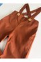 Brown Strappy Baby Romper - 5