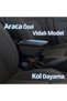 S-Dizayn Armrest Armrest Compatible with Fiat 500L Abs Screwed Black 2018 Above A+Quality - 5