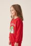 Girl's Christmas Sweatshirt, Long Sleeve, Printed, Lycra, 2 Thread Fleece, Embossed, 100% Cotton - 2
